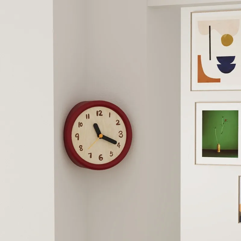 Inner Corner Wall Clocks Living Room Luxury Bedrooms Wall Clock Silent Creative Artistic Clocks Nordic Brief Home Decoration