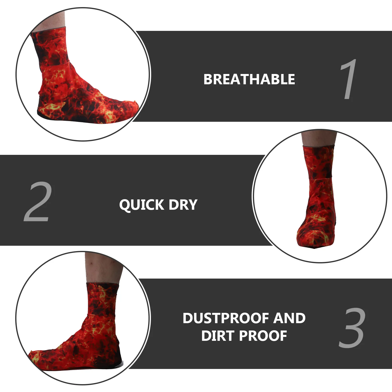 

2pcs Windproof Overshoes Anti-Slip Shoe Cover For Cycling Thermal Warm Protector Exquisite Design Men Women Outdoor