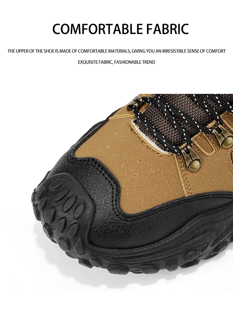 Modische, bequeme und vielseitige Herren-High-Top-Wanderstiefel in großen Größen, ideal für Outdoor-Aktivitäten, Bergsteigen und Reisen, als Geburtstagsgeschenk oder Weihnachtsgeschenk geeignet. – Detail 5