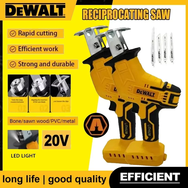 Dewalt 2800RPM Brushless Electric Reciprocating Saw, Multifunctional Metal Wood Pipe Cutting Saw Power ToolFor Dewalt Battery