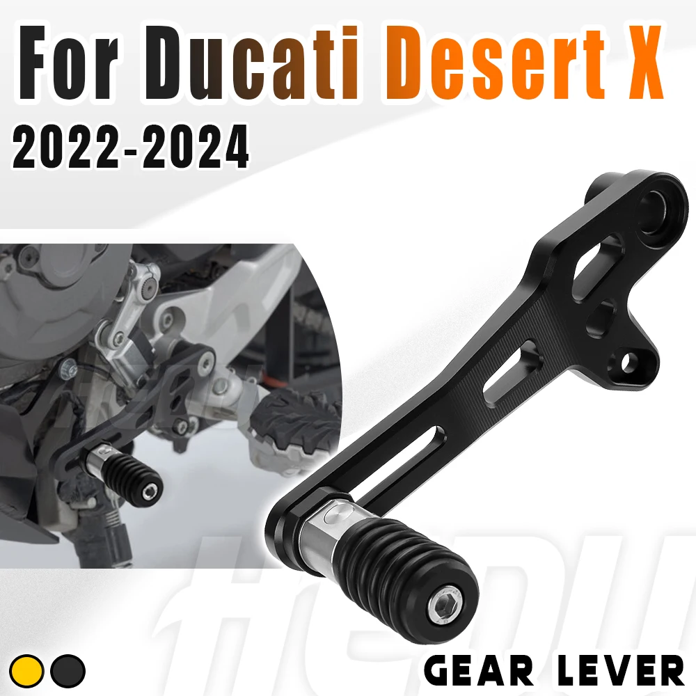 Motorcycle Folding Aluminum Gear Shift Lever For Ducati Desert X DesertX 2023 2024 Adjustable Gear Selector Quick Shifter Rod