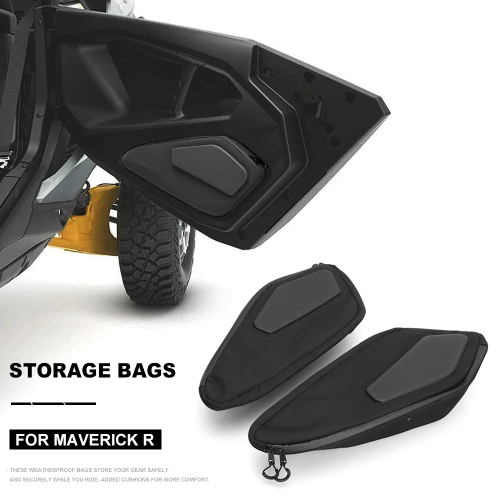 For Can-Am MAVERICK R For CAN-AM Maverick R 2024 New Accessories Lower Door Bags UTV 5 liters Capacity Tool Storage Pack Kit