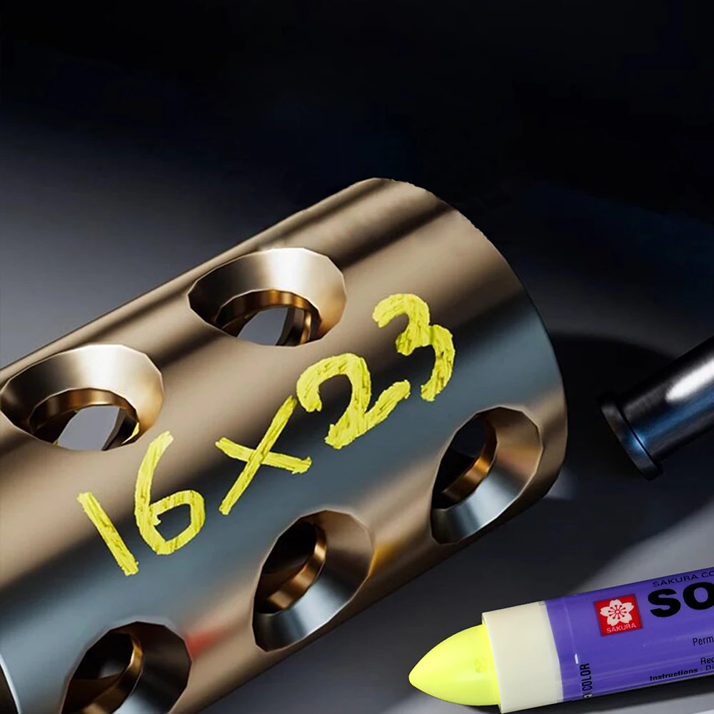 1pc Sakura Solid Paint Pen XSC Permanently Non Fading Engineering Wood Metal Marking Tire Multi-color Industrial Supplies