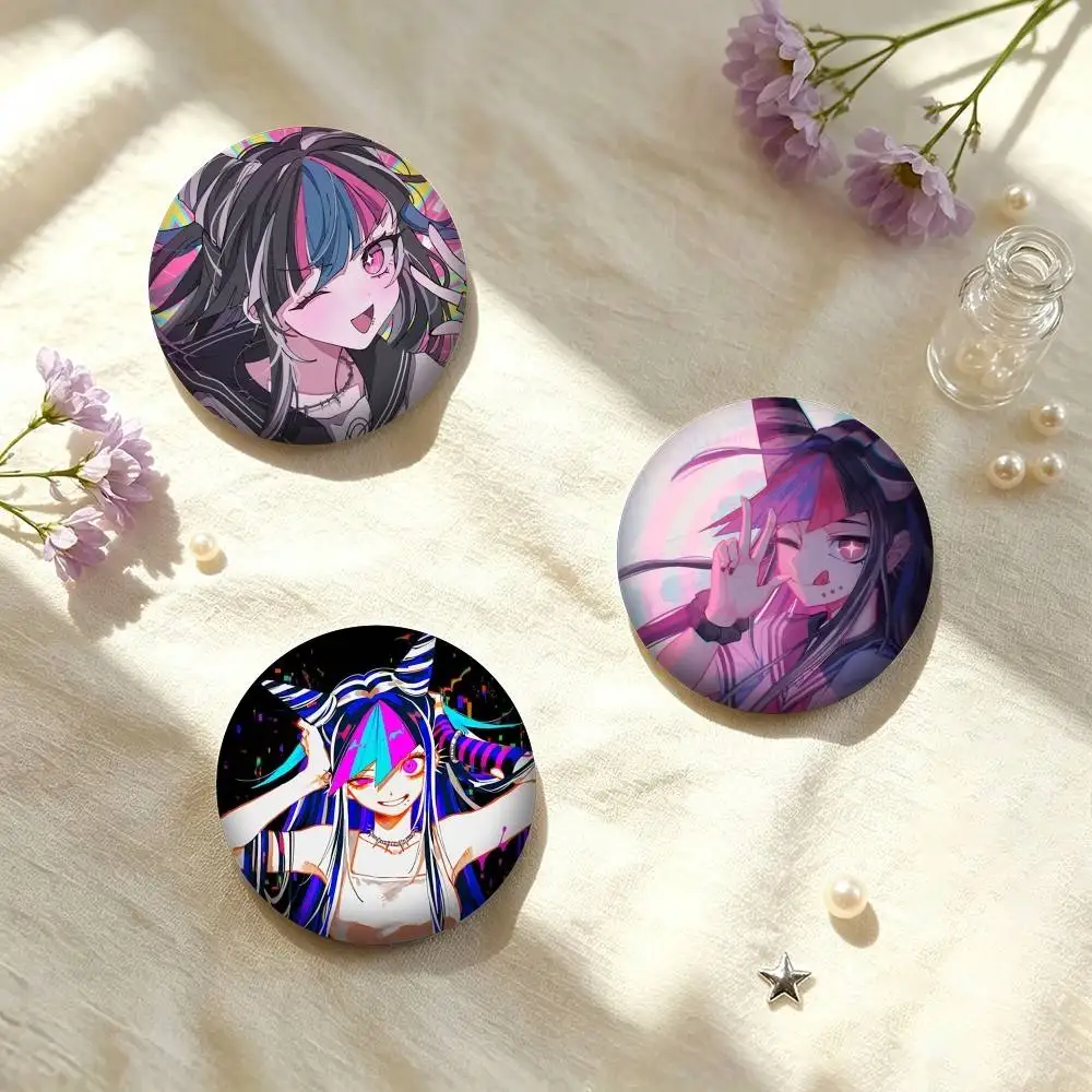 A-Anime D-Danganronpa 2 Ibuki Mioda 25 32 44 58 75mm Badges Personalized Round Brooches Pins Accessory Gift