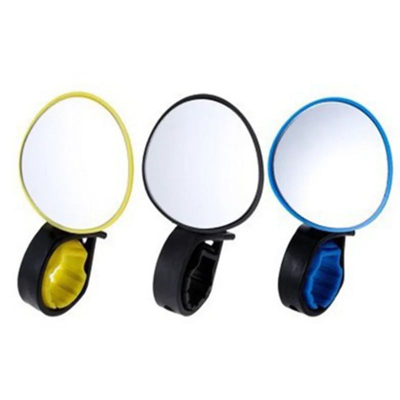 Bicycle Mirror 360 Degree Rotation Auxiliary Convex Mirror Handlebar Mount Cycling Bike Rear View Mirrors