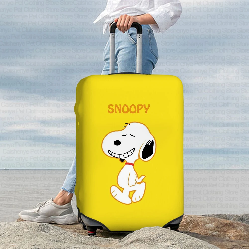 Snoopy Cute Pattern Luggage Protective Cover Trolley Luggage Dust Bag Cover Fashion Personality Travel Accessories