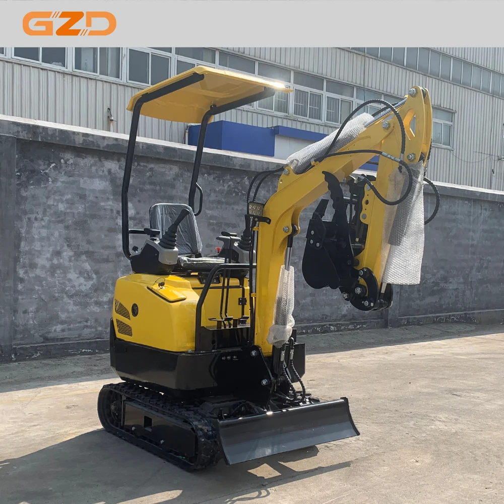 GZD Landscaping Projects Diesel-Powered Mini Digger Compact Excavation Machine