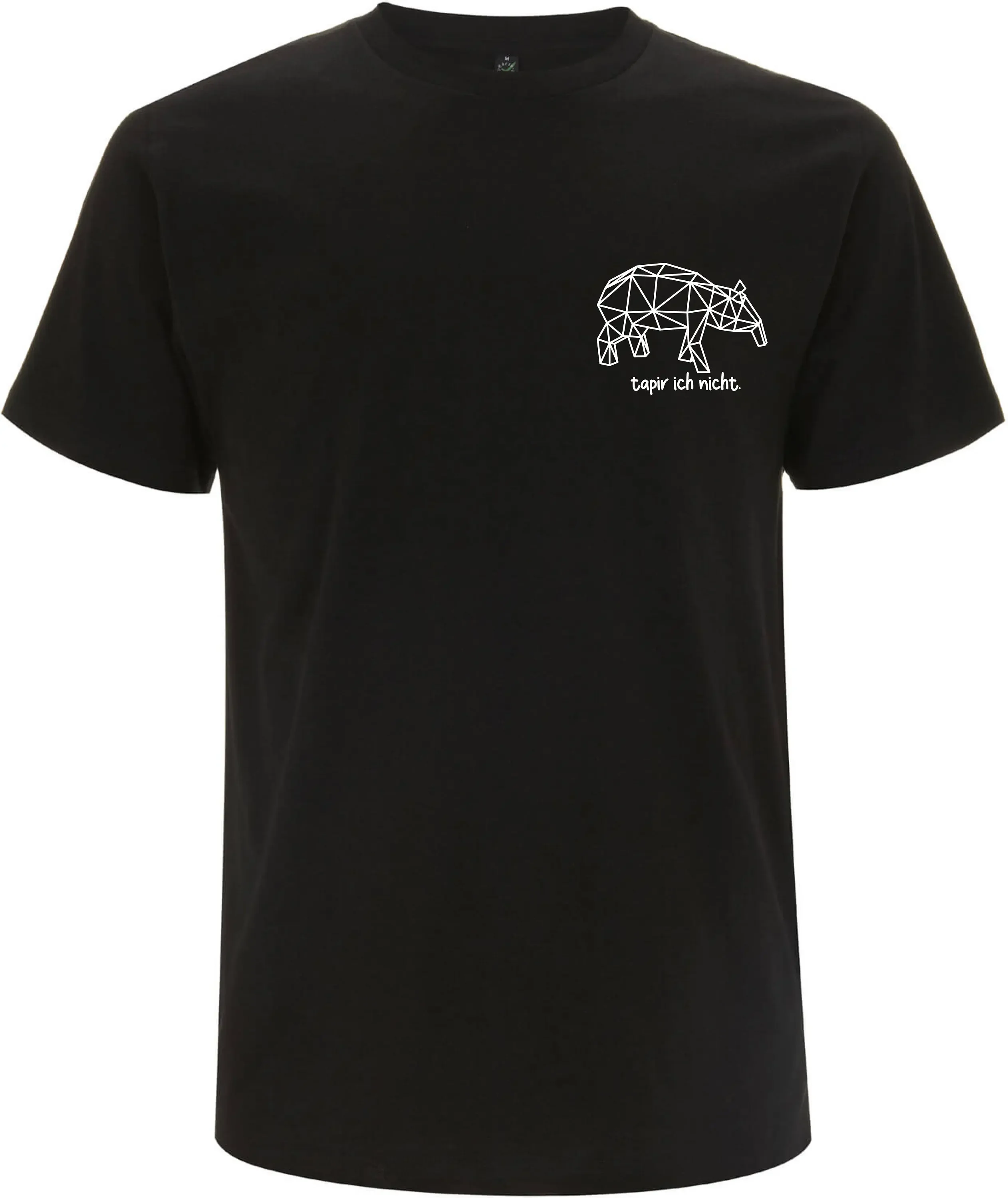 T Shirt Men black with various motifs only front print