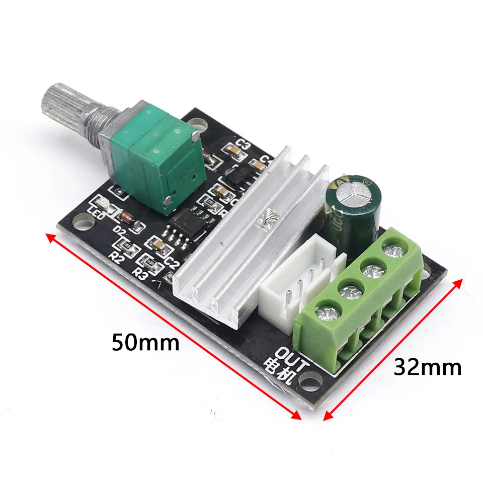 DC 6 to 12 V 24 V 28VDC 3A 80 W PWM motor speed control Lehr regulator Adjustable Variable speed control potentiometer ON / OFF