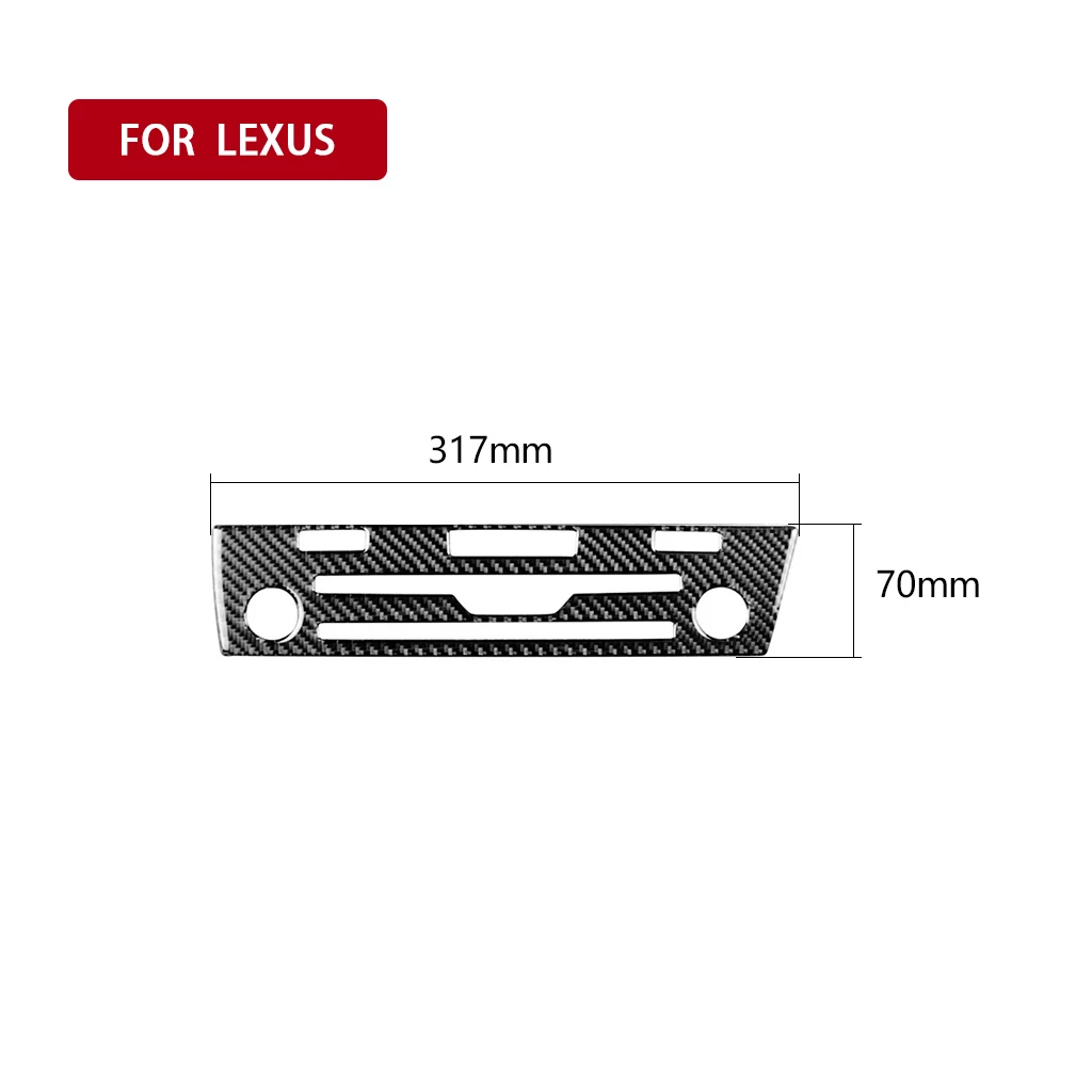 For Lexus RX 300 350H 450H 2016-2019 Car  accessories Carbon Fiber CD Panel Decorative Cover Trim Auto Interior Car Sticker view 4