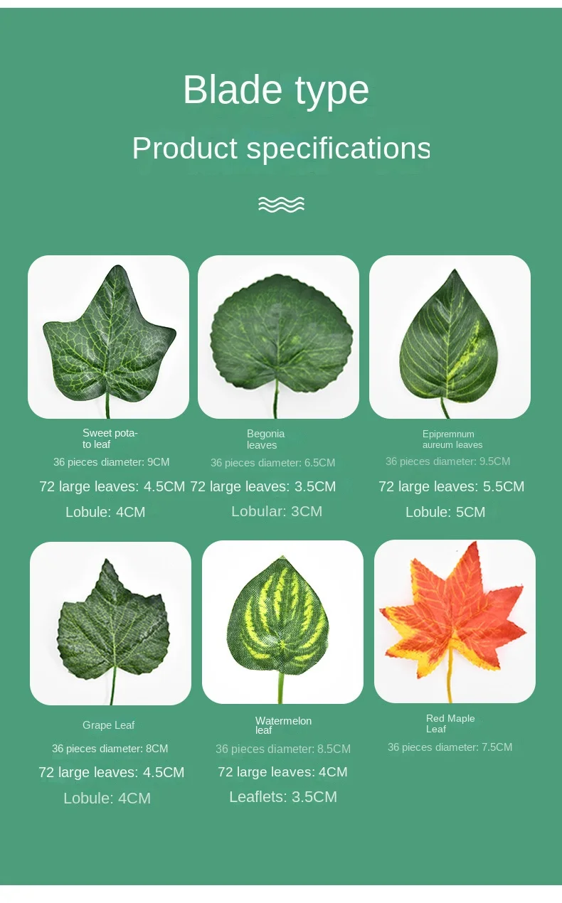 2.1M Artificial Plant Green Ivy Leaf Garland Silk Wall Hanging Vine Home Garden Decoration Wedding Party DIY Fake Wreath Leaves