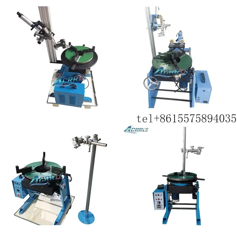 hot Timer Pneumatic Torch Holder Work Table Diam 400mm Flange Steel Tank Load 200kg MIG Welding Positioner New High