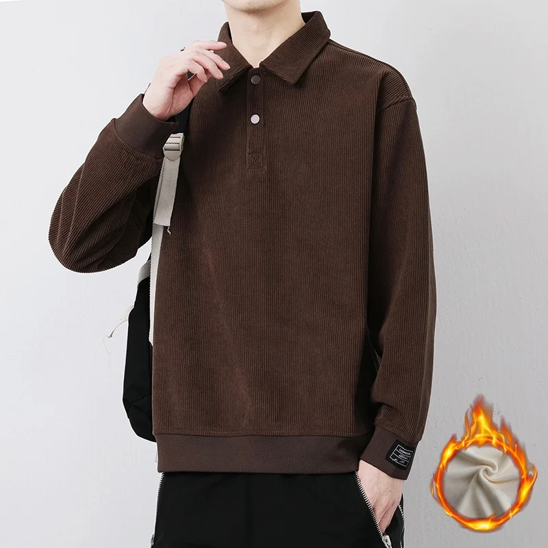 

Мужская толстовка с капюшоном на флисовой подкладке, с длинным рукавом, повседневная, теплая, утолщенная, осенне-зимняя, однотонная, премиум-класса