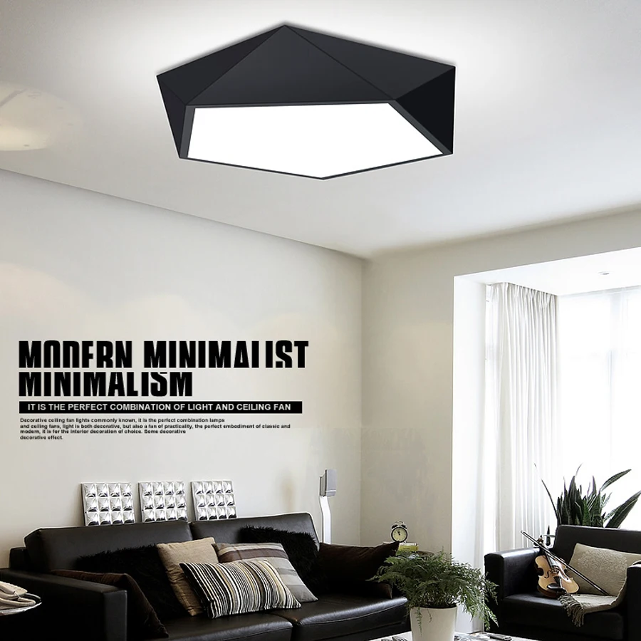 Modern LED Round Ceiling Lights Remote Control   lamps Surface Mounted fixture for Living Room Home Indoor decorative