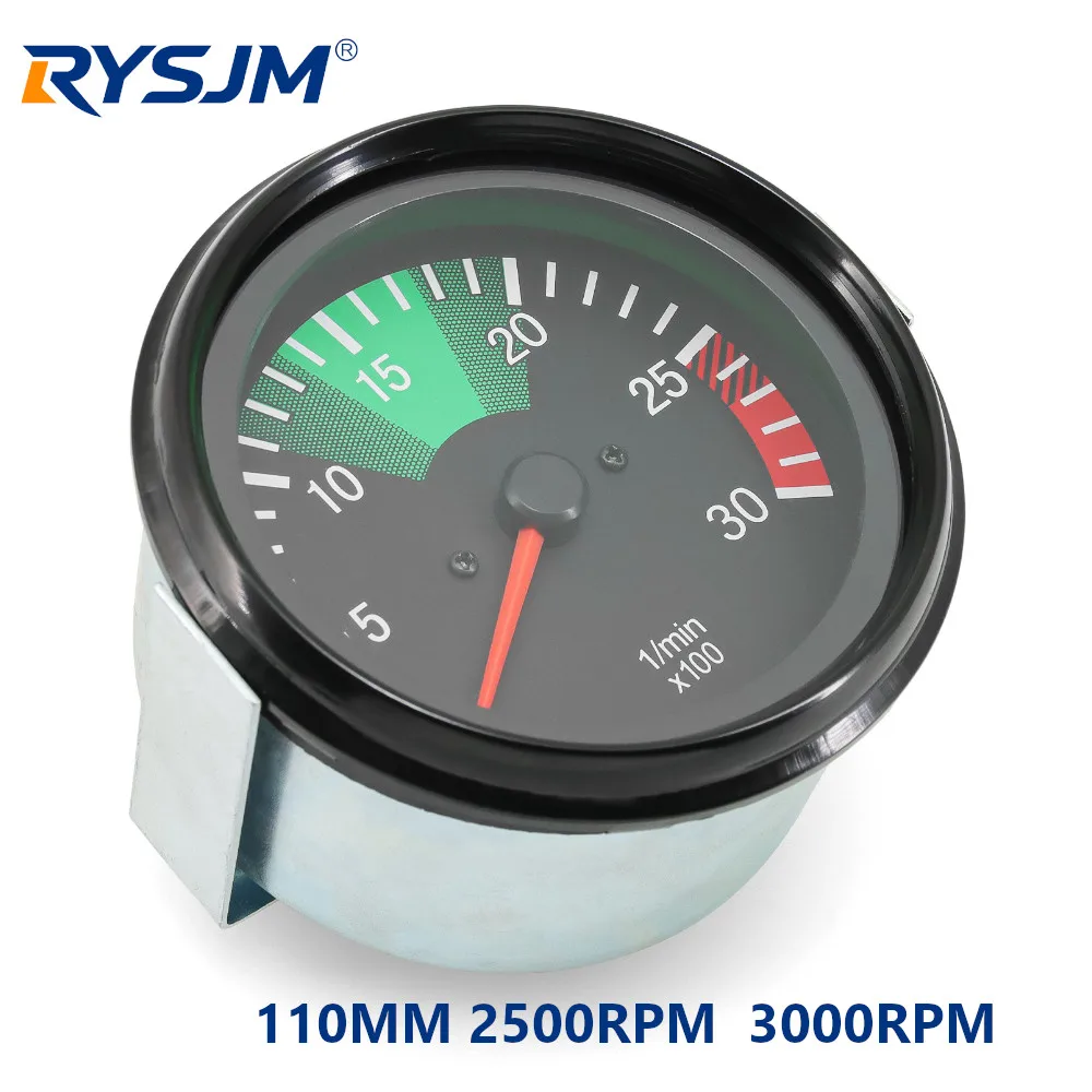 100mm Car Truck Auto Tachometer 2500RPM 300RPM 0025426916 0015424016 for 24V Heavy Truck Gauge RPM Gauge For Mercedes