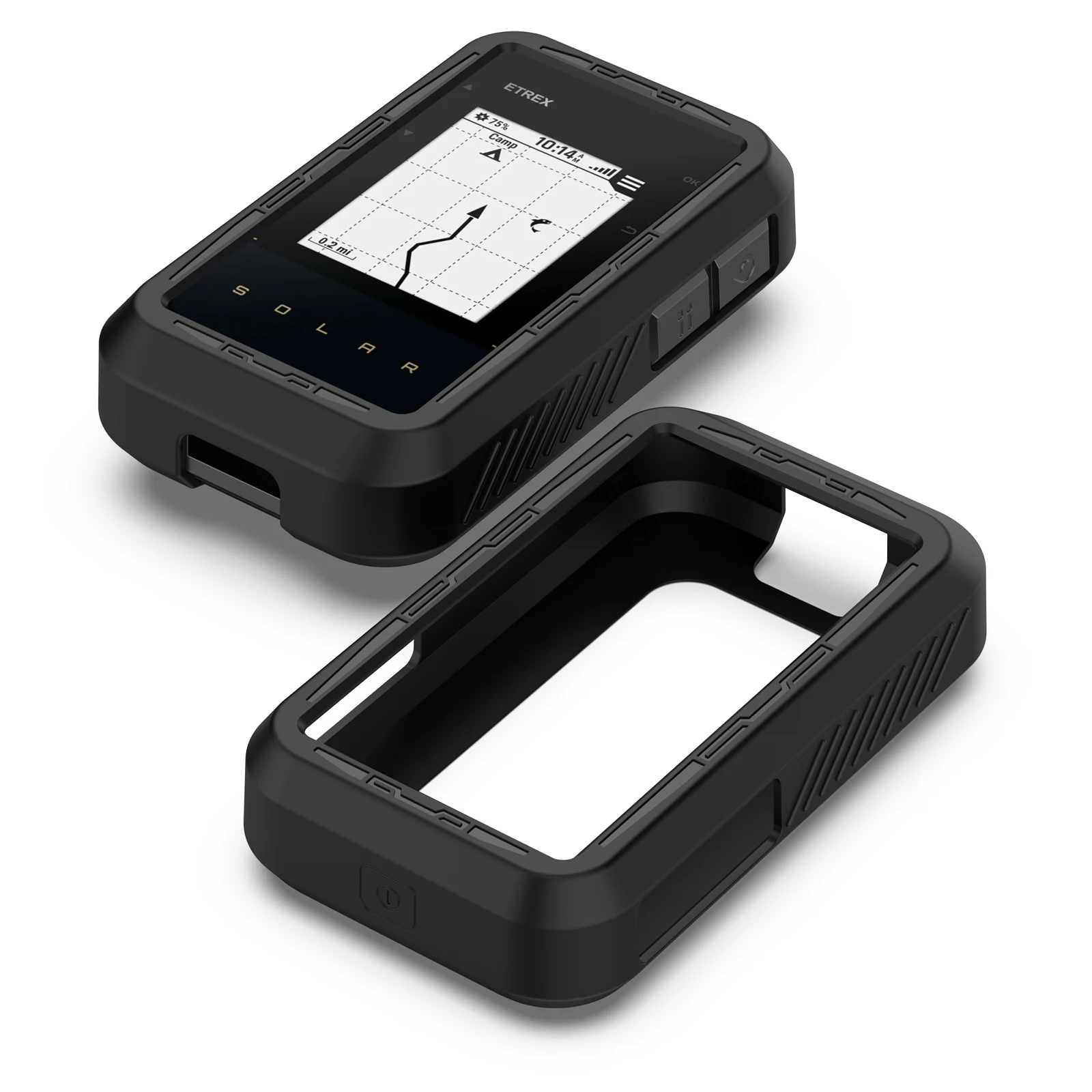 

Силиконовый защитный чехол для велосипедного компьютера Garmin eTrex Solar — черный