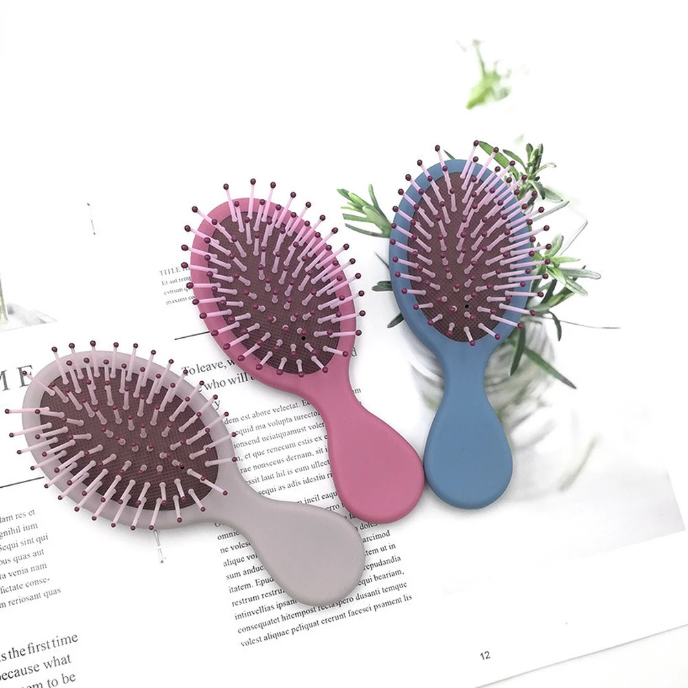 Mini Girls Hairdressing Comb Scalp MassageHair Brush Women Wet Curly Detangle Hair Brush for Salon Hairdressing Hair Comb