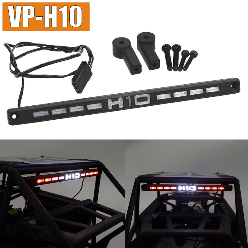 1/10 VP H10 Optic LED Simulation Cage Light Frame Dome Lamp for Vanquish Products RC Truck Car DIY