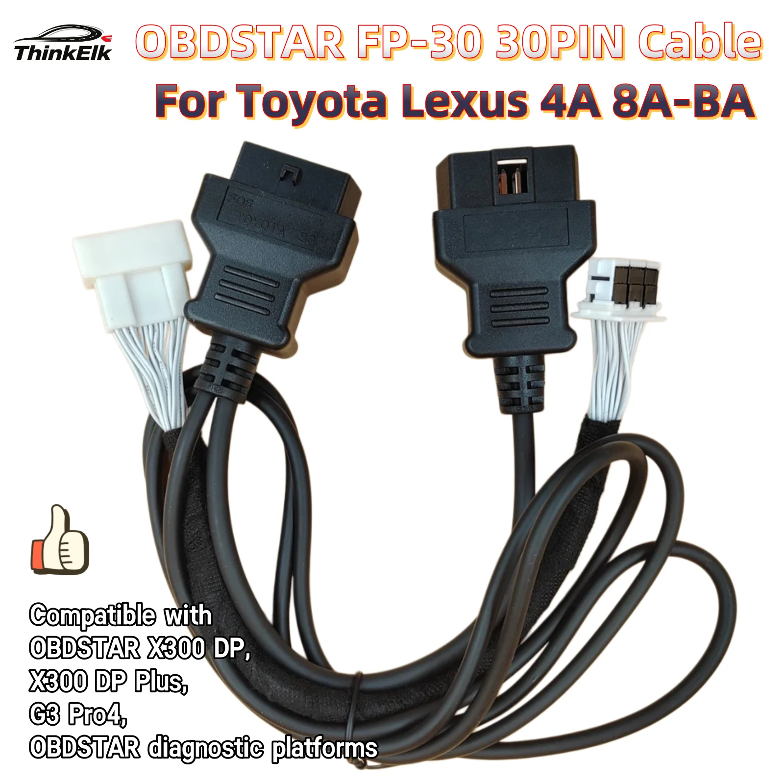 obdstar-30pin-cable-fp-30-for-toyota-lexus-4a-8a-ba-proximity-key-programming-all-key-lost-support-x300-dp-plus-g3-x300-pro4