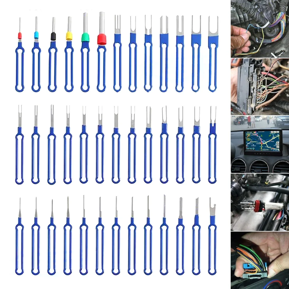 

3/8/18/39Pcs Terminal Removal Tool Set - Pin Extractor Tool Terminal Ejector Kit For Cars And Most Connector Terminals