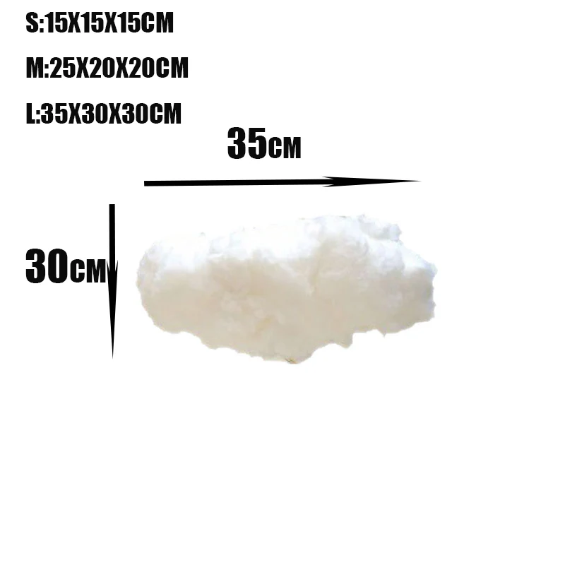 Nuvola di cotone bianco artificiale sfondo di nozze Decor puntelli festa di compleanno di natale soggiorno fai da te Hanging Decor Cotton Cloud