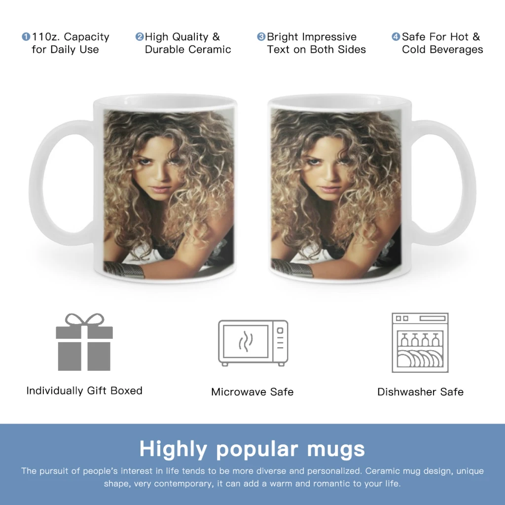 

R-Rebelde and Shakira Free Shipping 11OZ Coffee Mug Beer Mugs Tea Milk Cup For coffee Lovers Surprised Gift