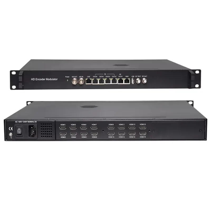 Custom High Quality 16 in 1 ISDB-T DVB-T DVB-C Modulator Output 8 6 Channel RF Output Modulator Isdb-t