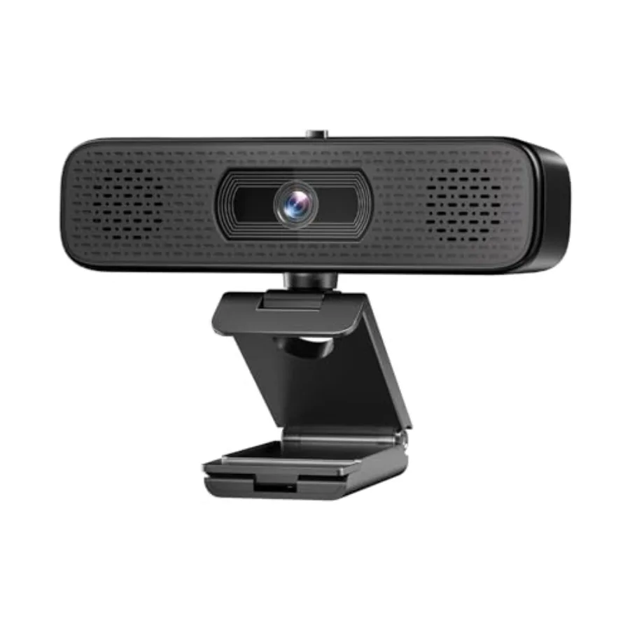 2K HD Webcam with Dual Speakers and Built-in Microphone 90 Wide Angle USB Computer Camera with Privacy Cover for Video Confere
