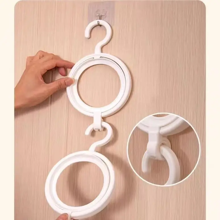 Hanging Wig Stand, Plastic Wig Hanger, Portable WHITE Wig Hooks for Wigs and Hats Storage, Display