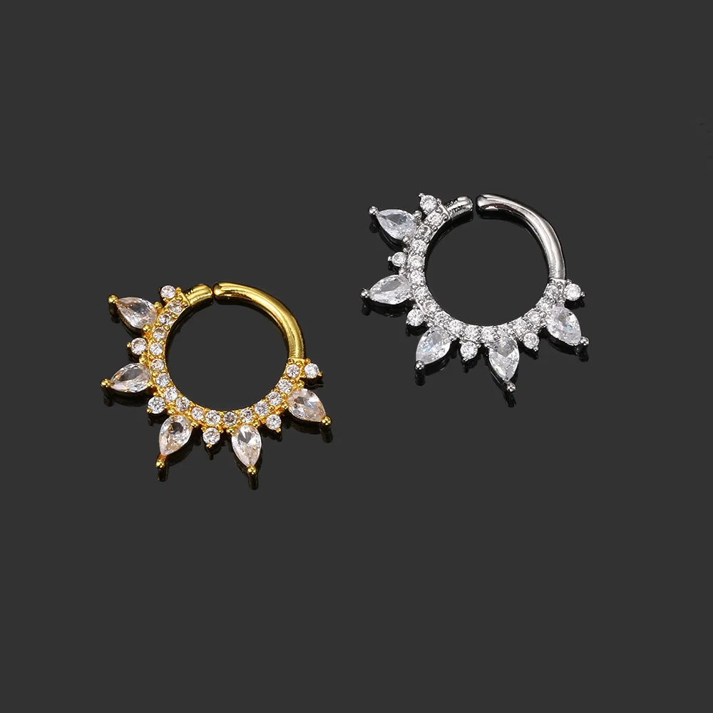 1pc Daith Piercing Hoop Ohrringe Frauen Trend Zirkon Helix Piercing Septum Tragus Körper Zubehör Winzige Knorpel Ohr Schmuck – Detail 6