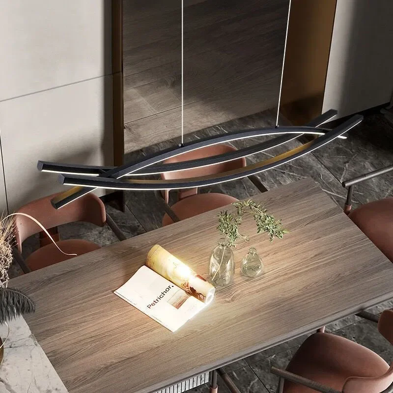 Plafonnier LED Suspendu au Design Moderne, Luminaire Décoratif d'Nik, Idéal pour un Salon, une Salle à Manger, une Cuisine ou une Chambre à Coucher