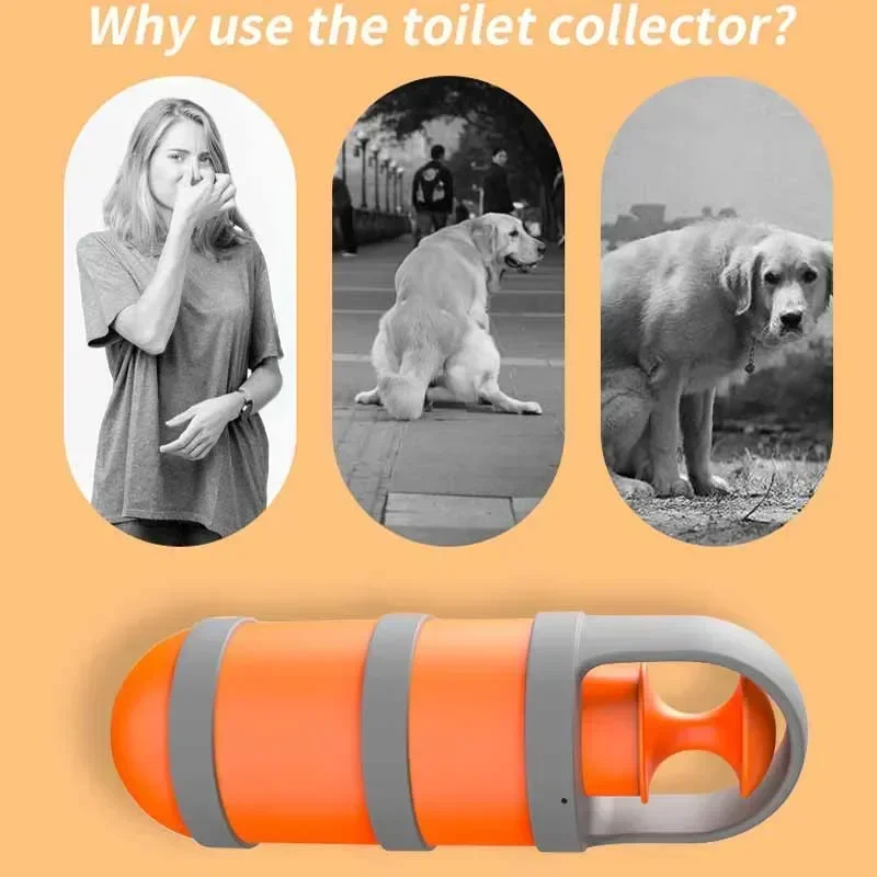 Pet Excrement Picker Cat Dog Zero-contact Toilet Picker Walking Dog Excrement Shovel Garbage Bag Dispenser Dog Accessories