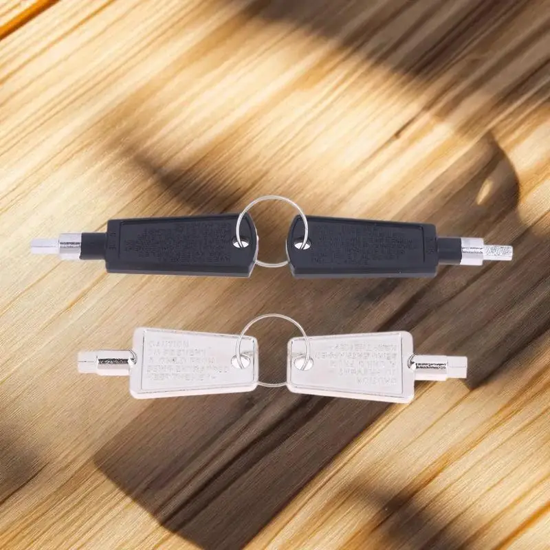 2Pcs Freezer Refrigerator Door Key Lock Pentagon Keys Part Accessories For Haier