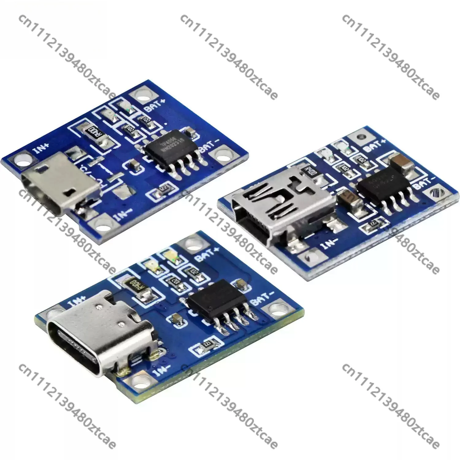 TP4056 Lithium Battery Charging Board Module 1A Current Micro Mini Type-C Multi Interface USB Charger With Indicator Light
