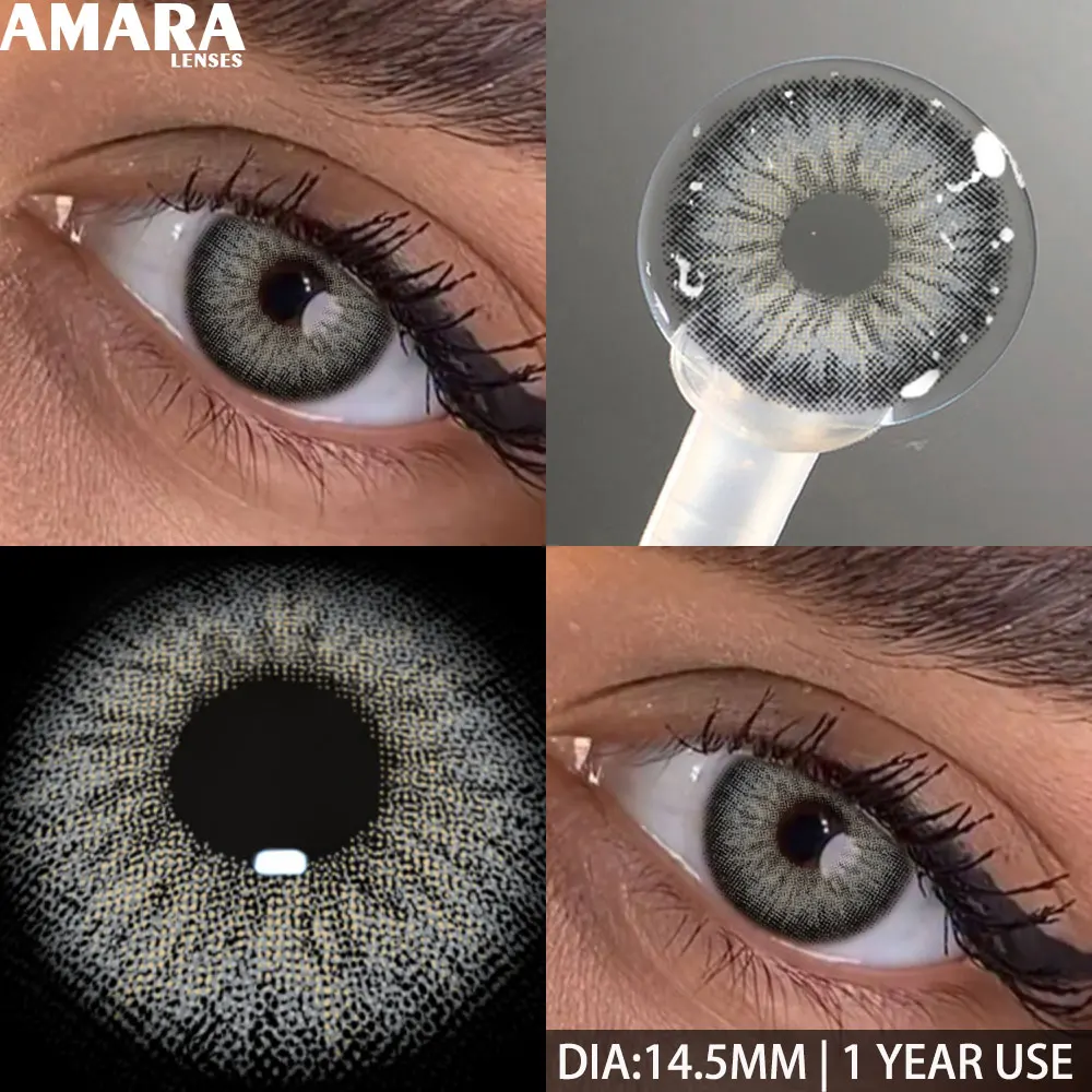 AMARA 1 par SERBIA Serise lentes de contacto de Color para ojos contactos de colores marrón belleza pupilentes lentes de contacto maquillaje de belleza