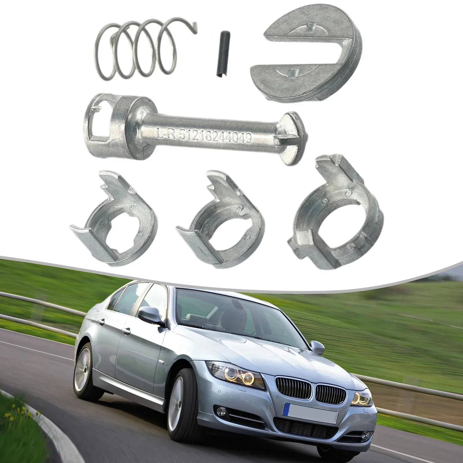 

High Quality Door Lock For BMW E46 1998-2006 Repair Kit 323i 325i 328i 330i 51-21-7-019-973 51-21-8-244-049