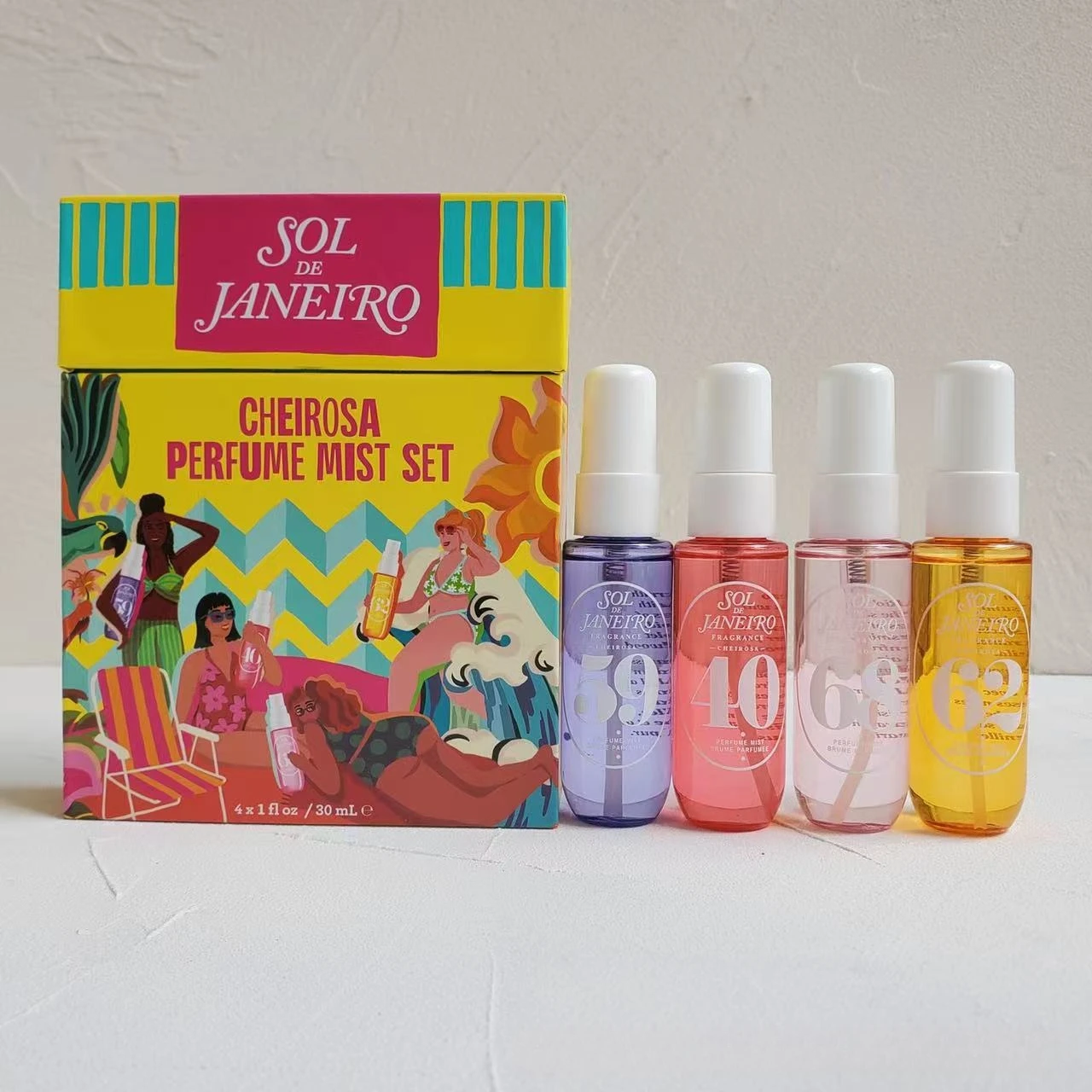 مجموعة العطور الكلاسيكية سول دي جانيرو 4 قطع مجموعة العطور البرازيلية رذاذ الشعر العطور دي هومبر العطور دي هومبر #1