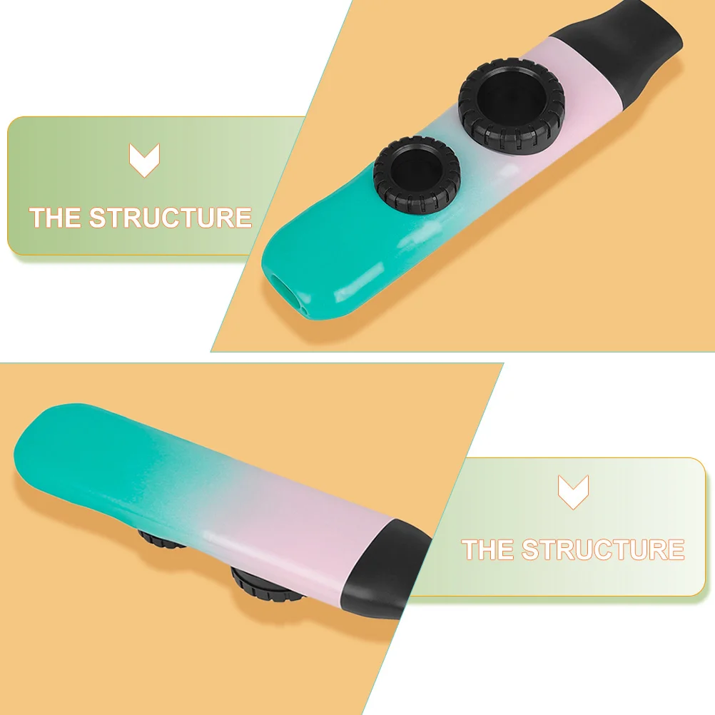 

1 set Professional Kazoo Gradient Color Durable Smooth Long Lasting Easy Learning Musical Instrument For Adults Portable