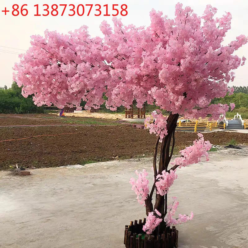 Large simulated cherry blossom wishing tree shopping mall decoration fake peach blossom tree wedding decoration fake tree