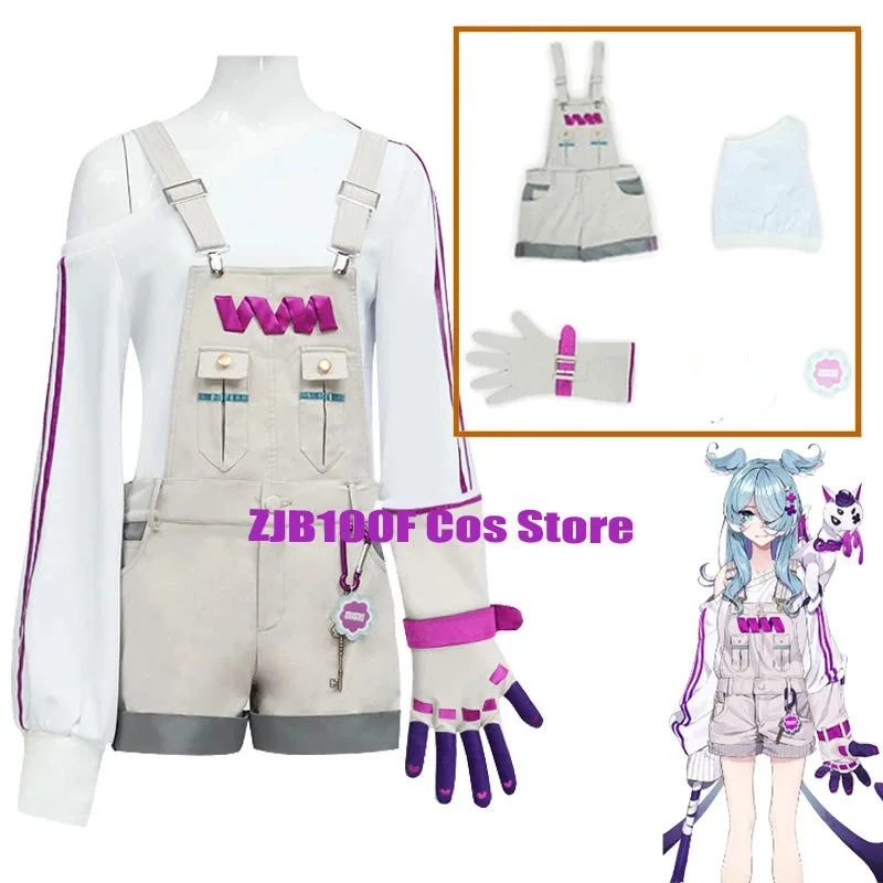ชุดคอสเพลย์ CyEN Elira Pendora คอสเพลย์อนิเมะ Vtuber Elira คอสเพลย์ Hololive สาวน้อย Elira ชุดคอสเพลย์น่ารักสำหรับงานเล่นบทบาทสมมติ ชุดรอมเปอร์สำหรับฮาโลวีน
