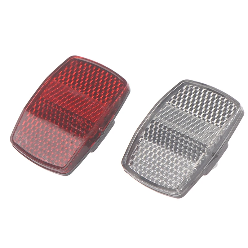

Bicycle Plastic Reflector Tail Light Reflector Front And Rear Warning Tail Light
