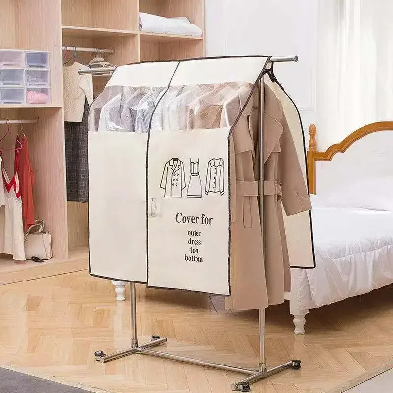 

Clothes Hanging Dust Cover Visible Dress Suit Coat Storage Bag Large Capacity Wardrobe Clothes Organizer Household Storage Tool