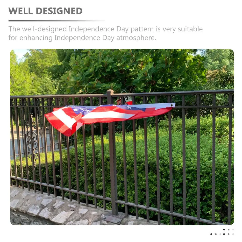 

10 шт. декоративных флагов США в форме веера, яркие, устойчивые к выцветанию, для оформления сада и вечеринок