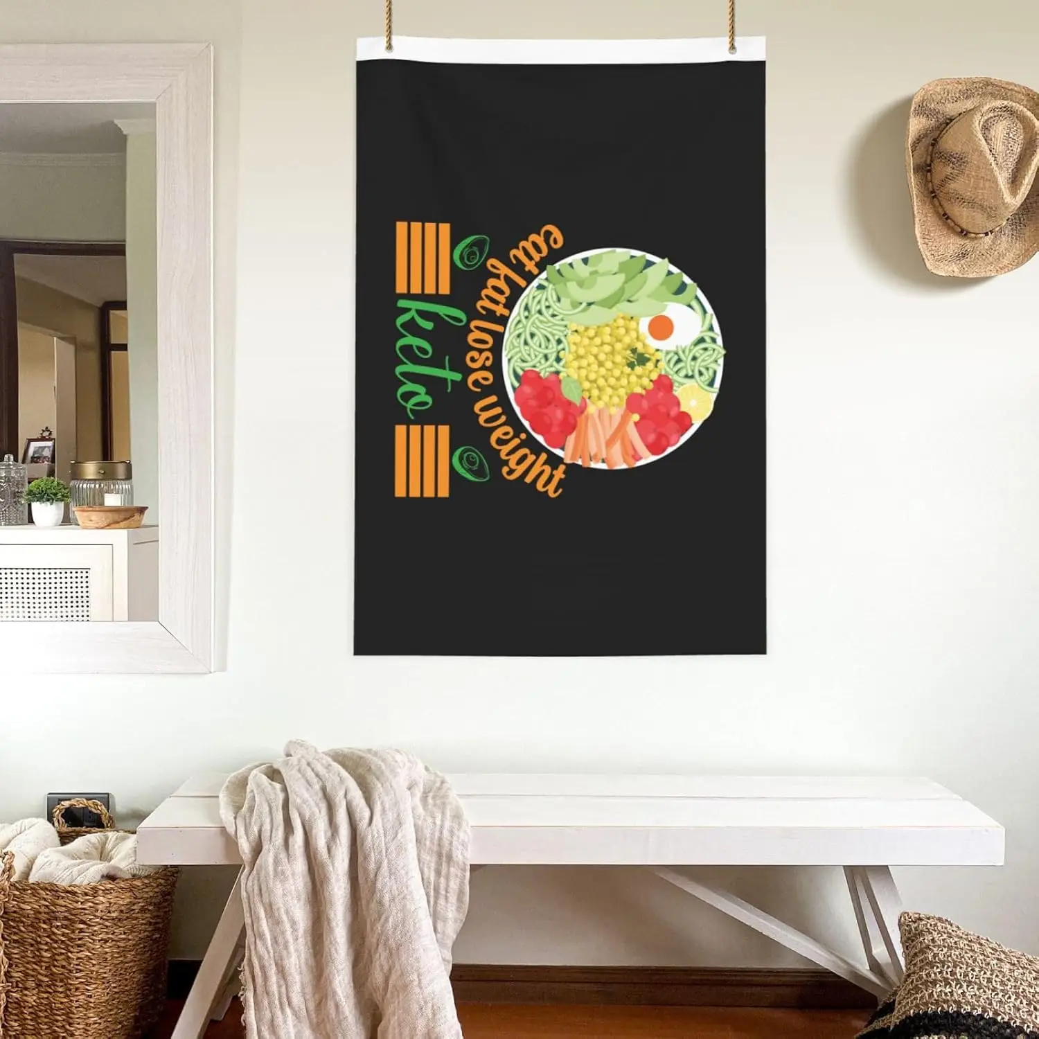 Flagicts 100% Polyester Eat Fat Lose Weight Keto Flags