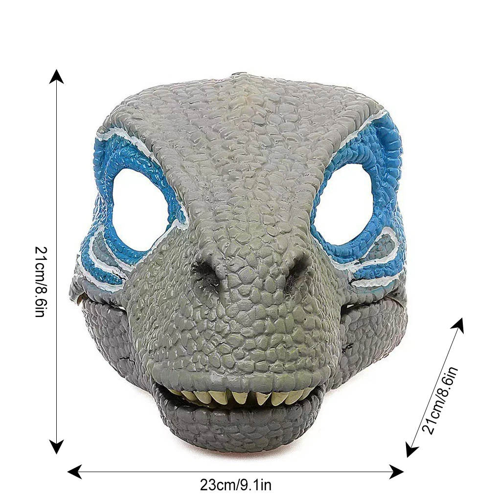 Bewegliche Mund maske Tyranno saurus Rex Dinosaurier Maske Kopf bedeckung 3D Dino Maske einzigartige und realistische Latex Kopf bedeckung