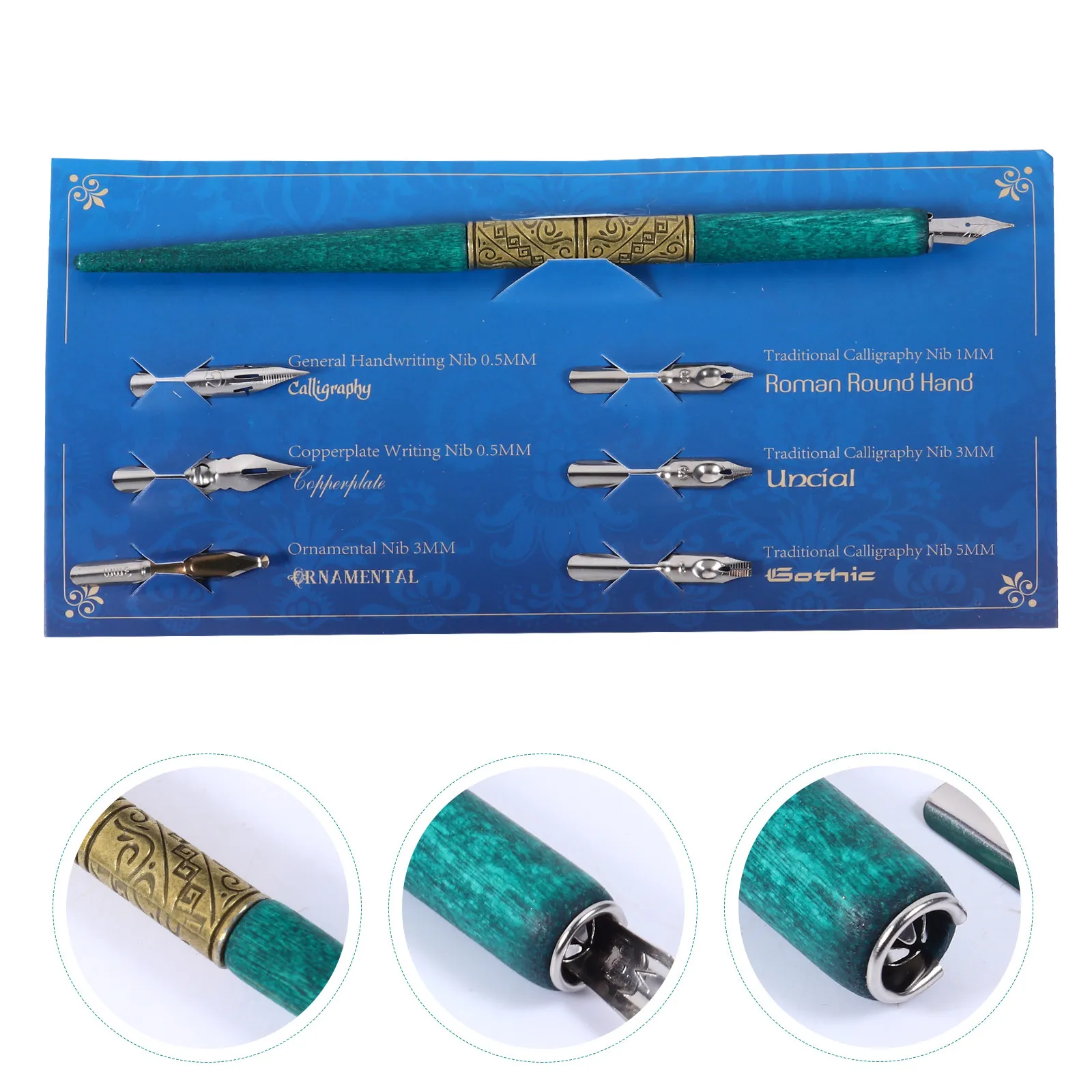 

1 Set Dip Pen Set Premium Wood Handle Calligraphy Pen Style Writing Tool Gift Idea Calligraphy Starter Kit Art Supplies