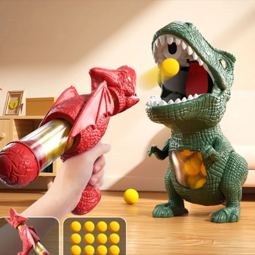 Soft Ball Design Dinosaur Launch Ejector Pneumatic Mechanism Competition Feature Soft Ball Ejector Ball Launch