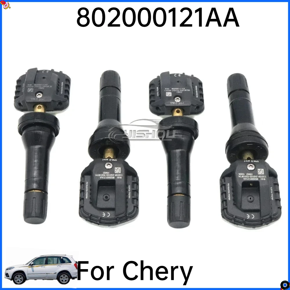 

802000121AA 433MHz Car Tire Pressure Monitoring Sensor TPMS For Chery Tiggo 3X 5X 7/7 Plus 8/8 Plus 9 ARRIZO 5 GX Exploration 06