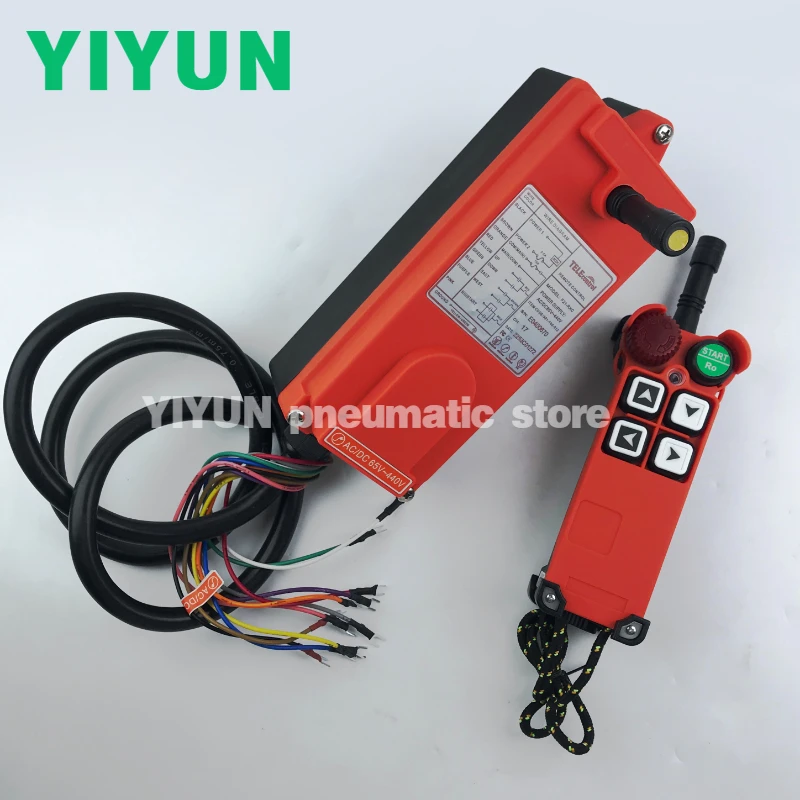 F21-4S  Wireless Industrial Remote Controller 4 Single Speed Button 1 Transmitter + 1 Receiver AC/DC 65V~440V