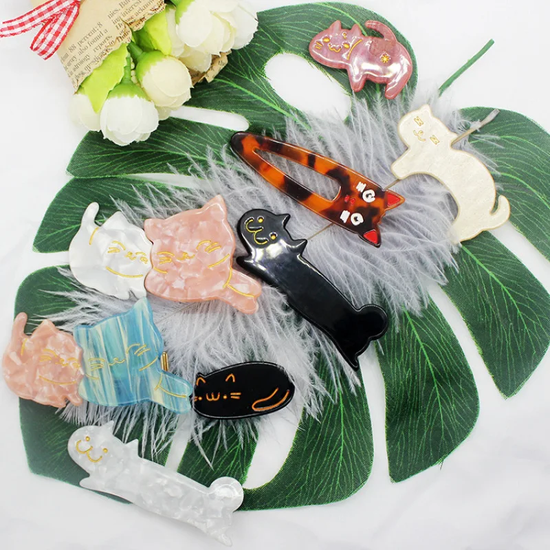Silikonowa forma do spinki do włosów Cute Cat DIY Spersonalizowana spinka do włosów Prezent noworoczny Forma z żywicy epoksydowej, zestaw żywicy epoksydowej Completo Hobby Supply — zdjęcie 7